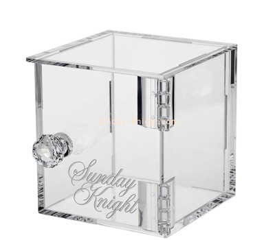 Custom acrylic display storage box with door DBK-1527