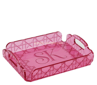 Custom acrylic decorative serving tray STK-395