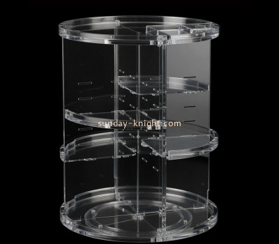Custom acrylic 360&deg; rotating skincare makeup display stand MDK-586