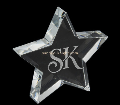 Custom acrylic star award block CAK-439