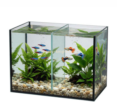 Custom acrylic small aquarium with divider FTK-141