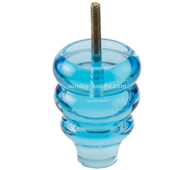 Custom acrylic gourd shape sofa furniture leg AFK-445