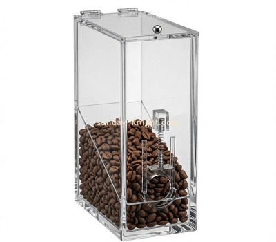 Custom acrylic coffee bean dry food dispenser FSK-310