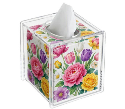 Custom acrylic facial tissue holder box AHK-156