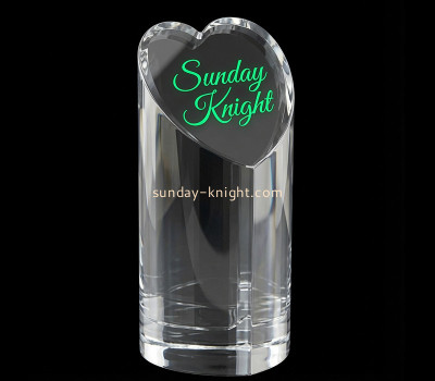 Custom top heart shaped acrylic award trophy CAK-441