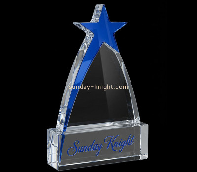 Custom top star shaped acrylic award trophy CAK-442