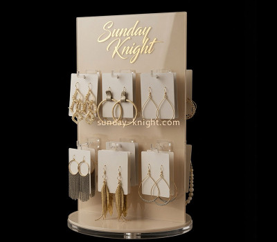 Custom acrylic rotating jewelry display stand rack JDK-823