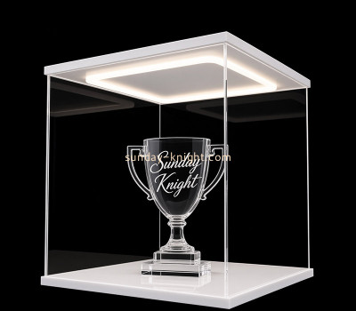 Custom acrylic collectible trophy LED display box EDK-179