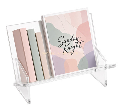 Custom acrylic book stand holder rack BHK-962