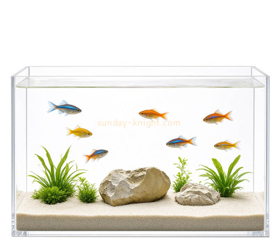 Custom acrylic rectangle small fish tank FTK-147