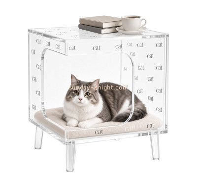 Custom multi-functional acrylic cat bed side table AFK-455