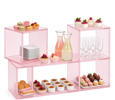 Custom acrylic restaurant food display riser stand FSK-319