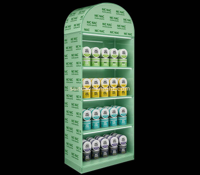 Custom acrylic NIC NAC nicotine pouches illuminated showcase EDK-182