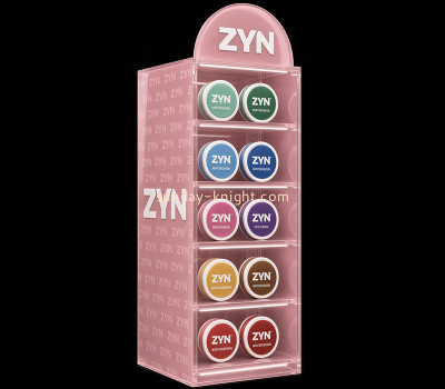 Custom acrylic ZYN nicotine pouches illuminated display cabinet EDK-184