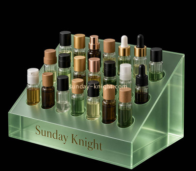 Custom acrylic 3 tiers essential oil display stand block MDK-597