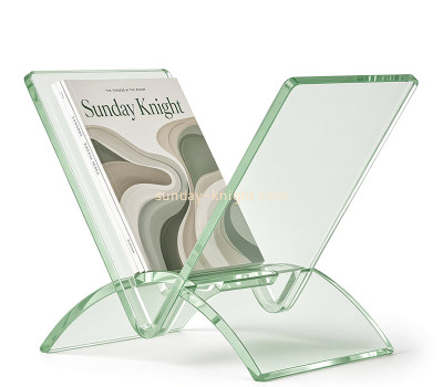 Custom V shaped acrylic book magazine stand holder BHK-964