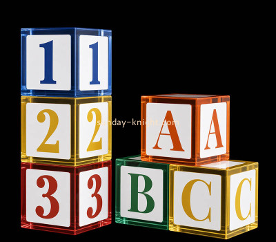 Custom acrylic ABC 123 number blocks CAK-449