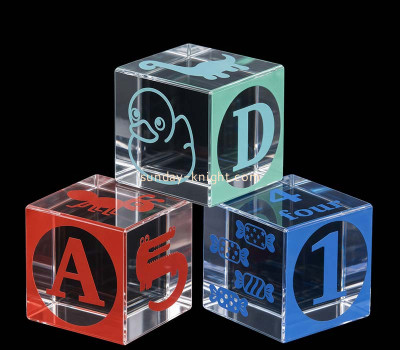 Custom acrylic kids alphabet ABC blocks CAK-452