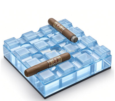 Custom acrylic grid cigar block ashtray ABK-337