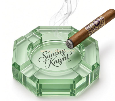 Custom acrylic engraved cigar ashtray block ABK-339
