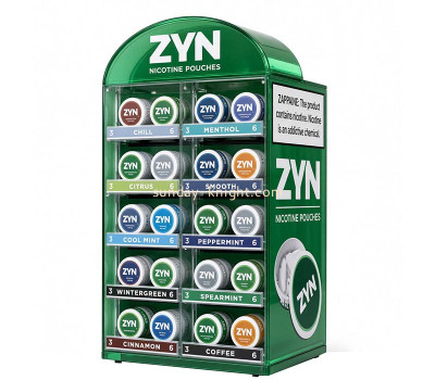 Acrylic ZYN nicotine pouches displays DBK-1546