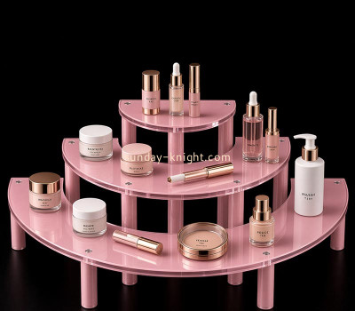 Custom acrylic skincare makeup display riser stand MDK-604