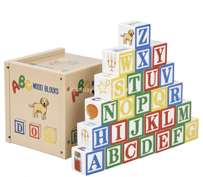 Custom alphabet cognition game blocks set ABK-341