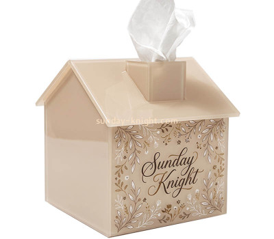 Custom house shaped tissue box HCK-313