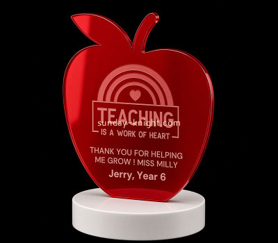 Custom 3D apple award plaque ATK-178