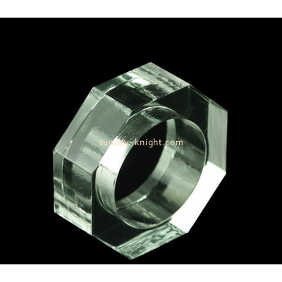 Custom acrylic dinner napkin holder block CAK-419