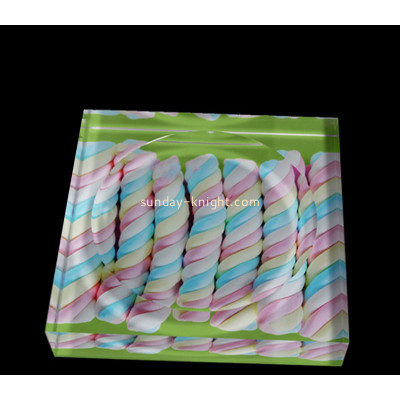Custom acrylic candy dish block CAK-423