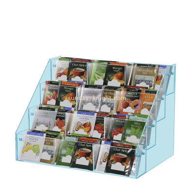 Custom acrylic countertop tea bag 4 layers holders FSK-295