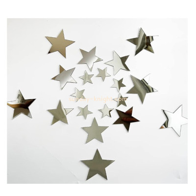 Custom acrylic wall DIY five-pointed stars mirror stickers MAK-179