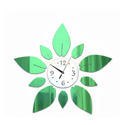 Custom acrylic wall decor clock mirror stickers MAK-184