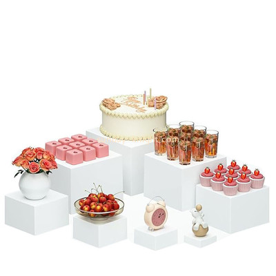 Custom acrylic party pastries display risers HCK-281