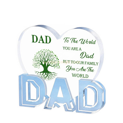 Custom acrylic delicate thanksgiving block gift ABK-316