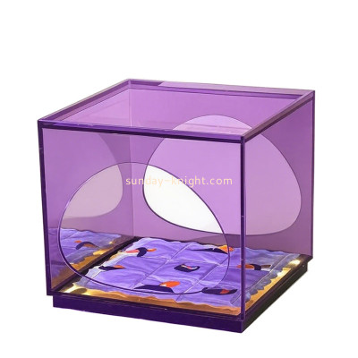 Custom acrylic indoor dog kennel end table AFK-440