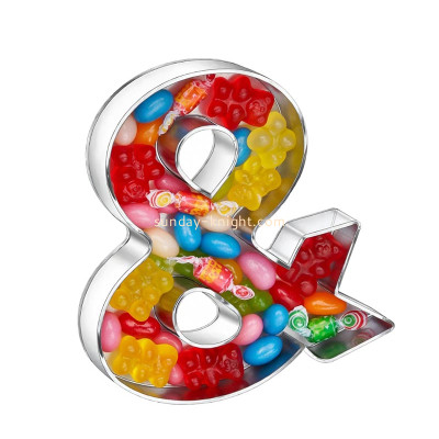 Custom acrylic ampersand-shaped candy box DBK-1524