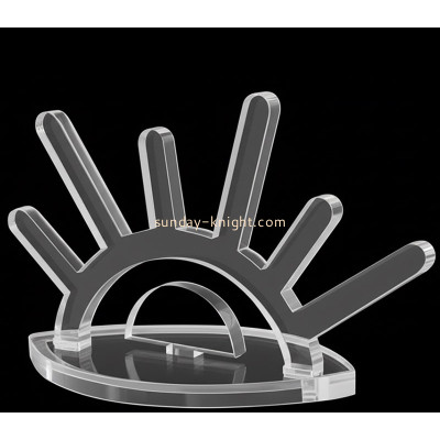 Custom acrylic 6 rod ring display stand JDK-813