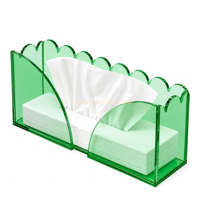 Custom acrylic paper towel dispenser with scalloped edge AHK-150