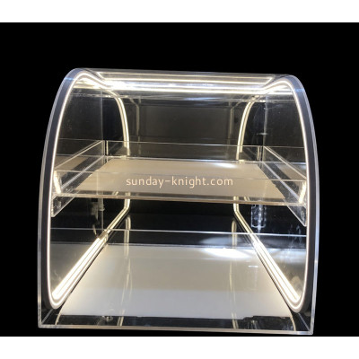 Custom dome-topped acrylic 2 tiers LED display case EDK-171
