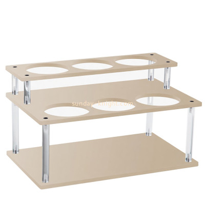 Custom acrylic 2 tiers coffee syrup holder stand WDK-318