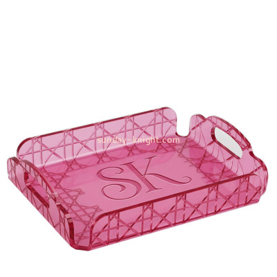 Custom acrylic decorative serving tray STK-395