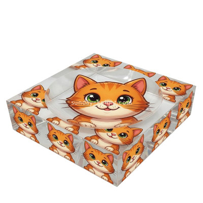 Custom acrylic catchall candy block tray STK-393