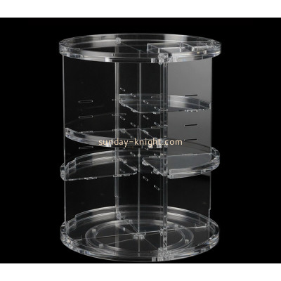 Custom acrylic 360&deg; rotating skincare makeup display stand MDK-586