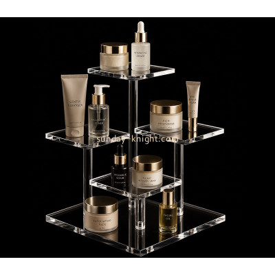 Custom acrylic skincare beauty display risers stand MDK-587