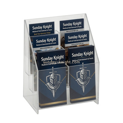 Custom acrylic wall multi pockets flyer holders BHK-954