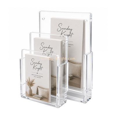 Custom acrylic wall mounted brochure holders BHK-953