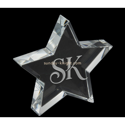 Custom acrylic star award block CAK-439