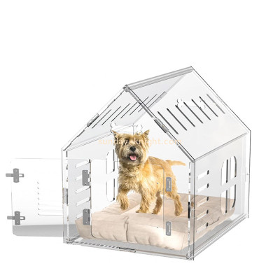 Custom acrylic small dog indoor crate house AFK-446